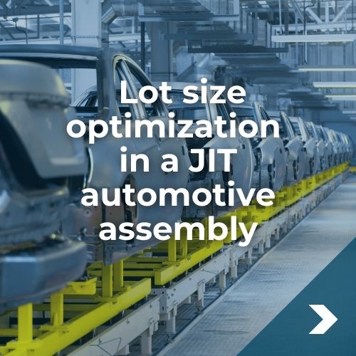 Lot Size Optimization in a JIT automotive assembly