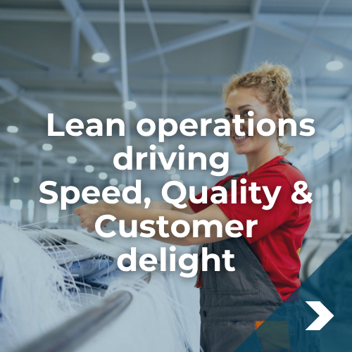 Lean operations driving Speed, Quality & Customer delight